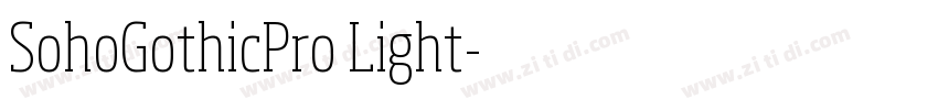 SohoGothicPro Light字体转换